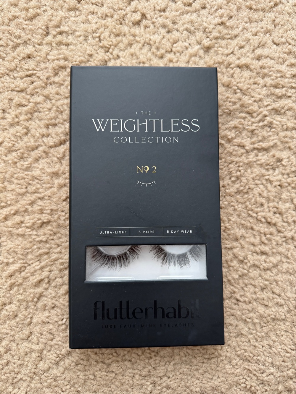 Flutterhabit The Weightless Collection No. 2 False Lashes - Black